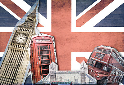 Fototapeta London symbols collage 24361